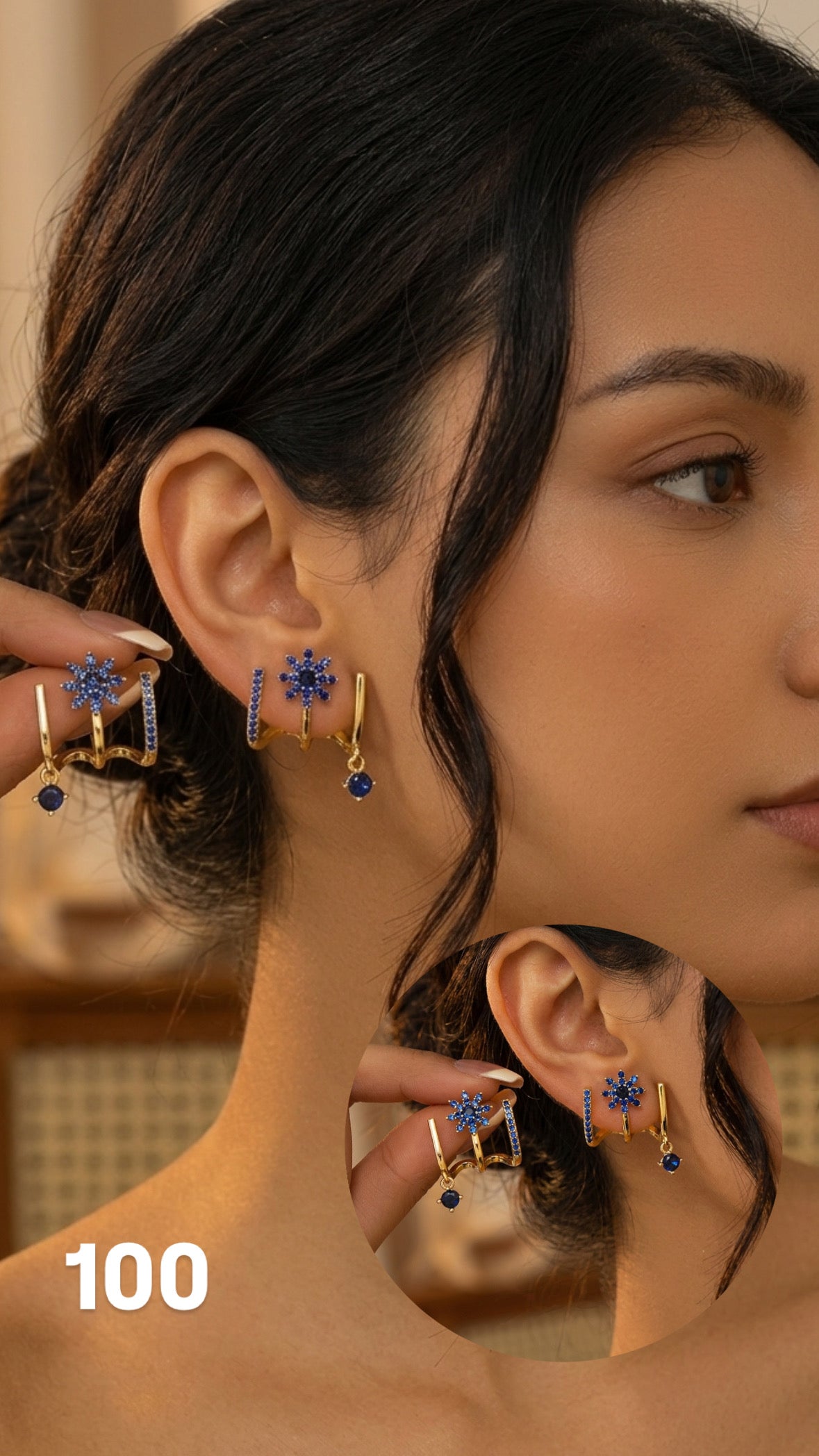 Aretes Despertar azul