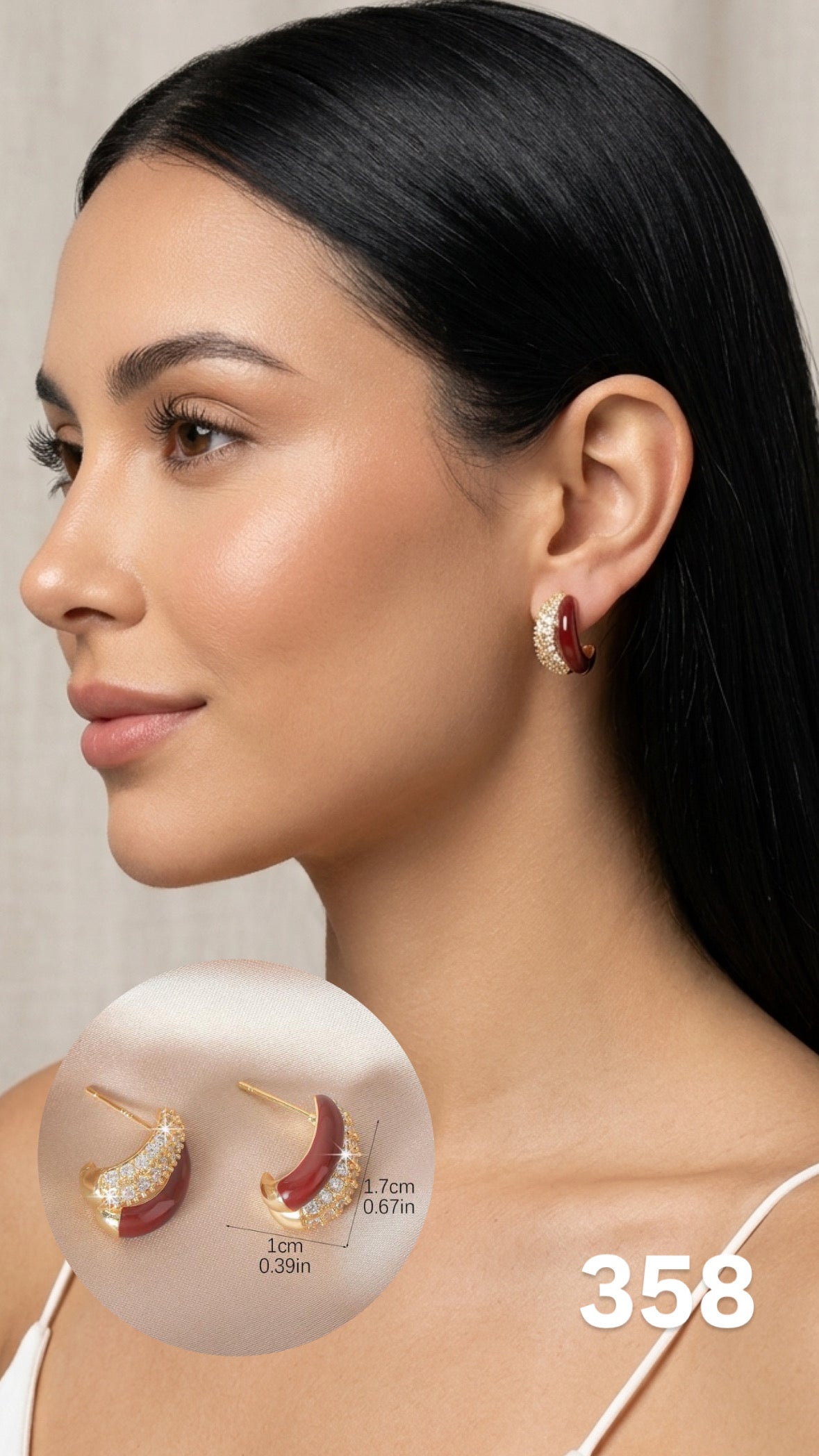 Aretes vino glam