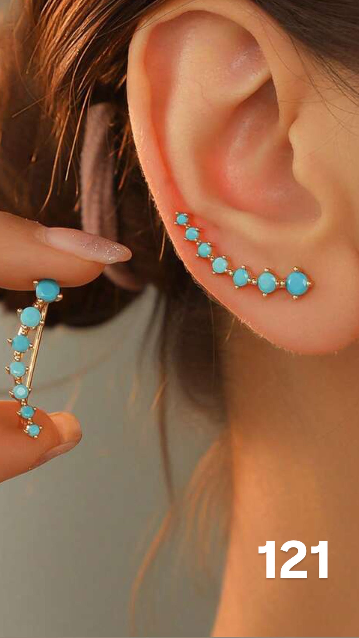 Aretes renacer turquesa