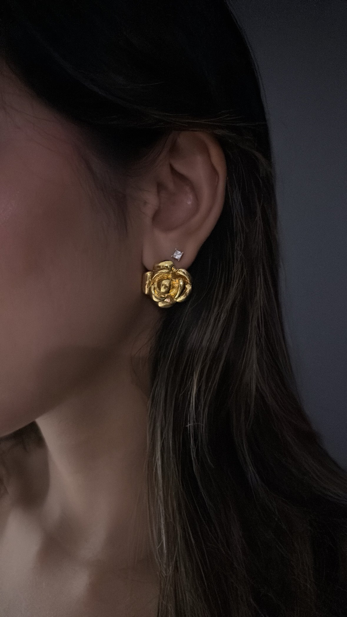 Aretes flor vintage