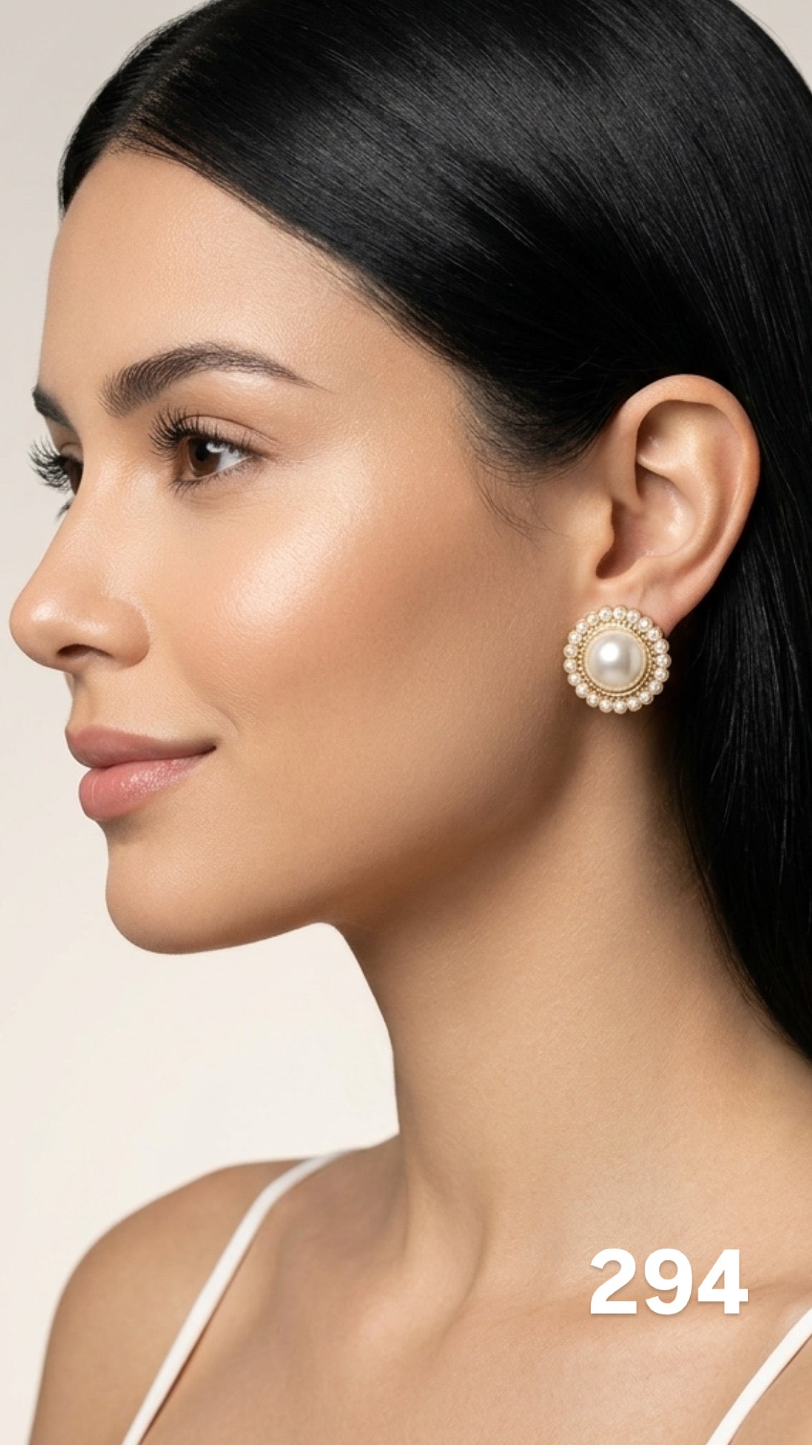 Aretes perla glamour