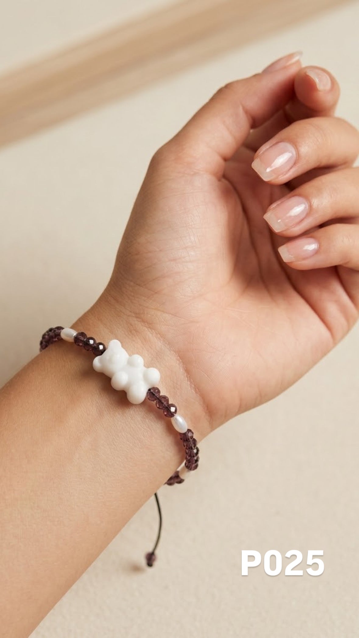 Pulsera osito blanco