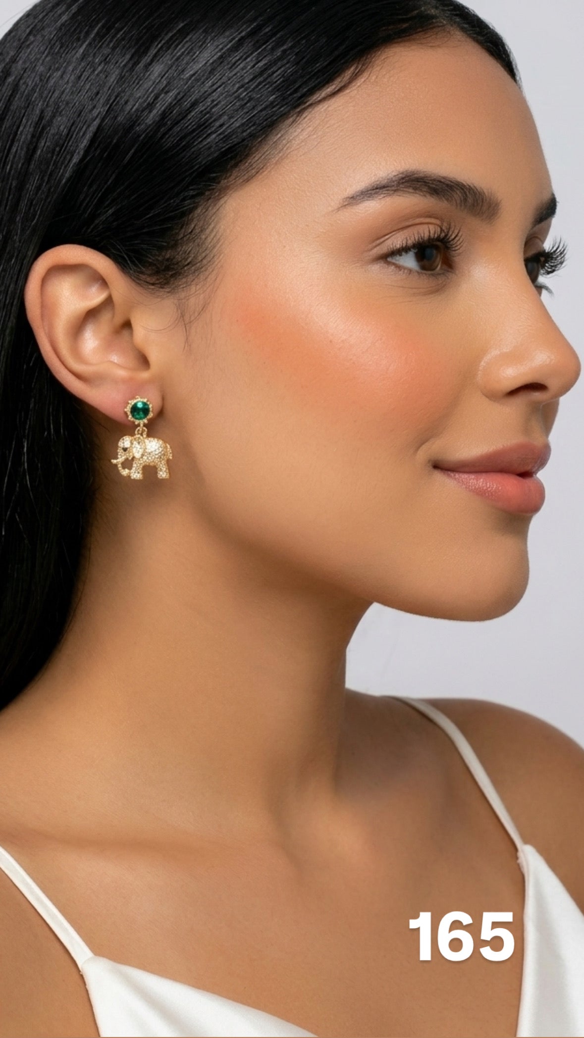 Aretes elefante glamoroso