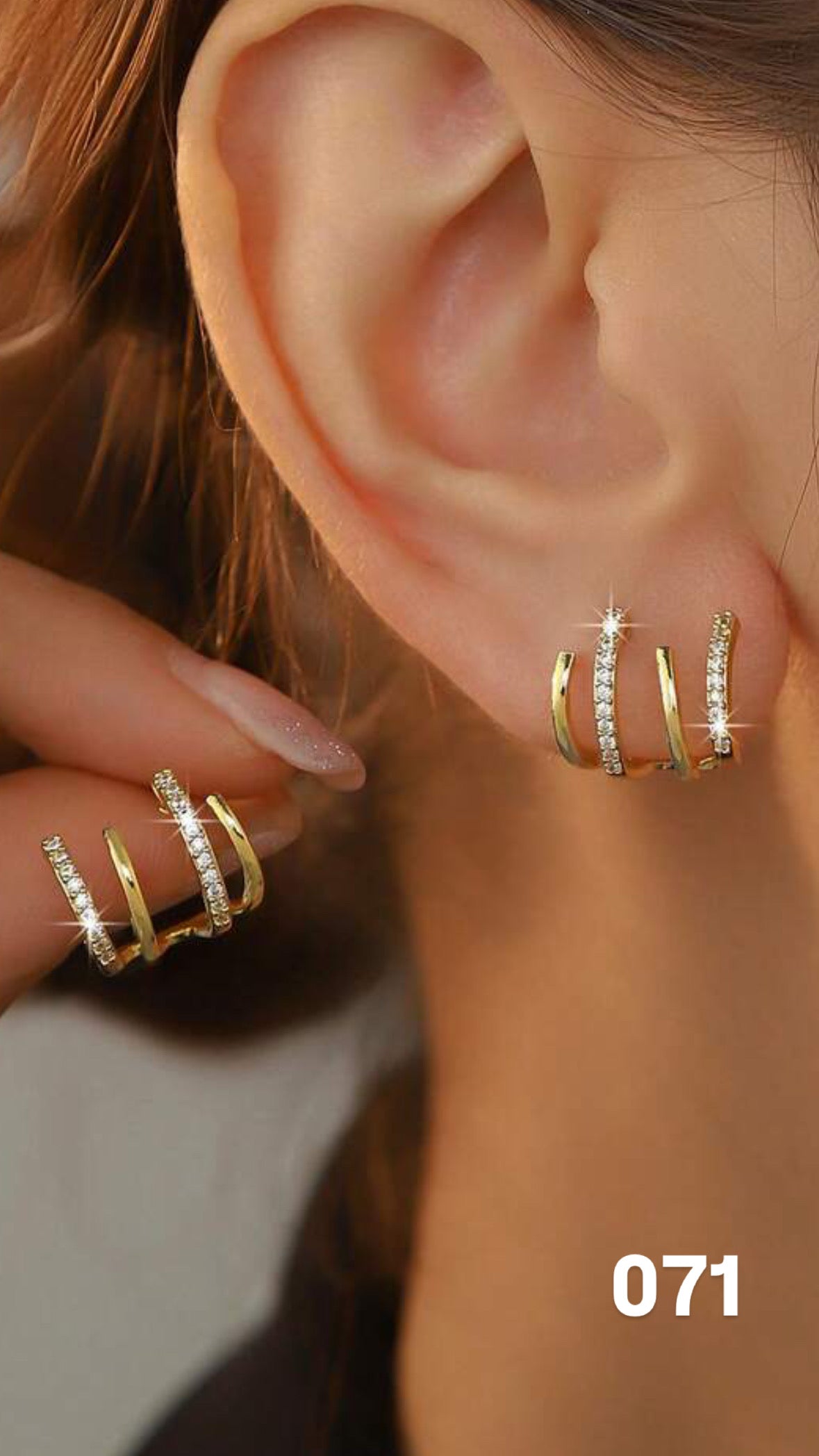 Aretes luzia dorado