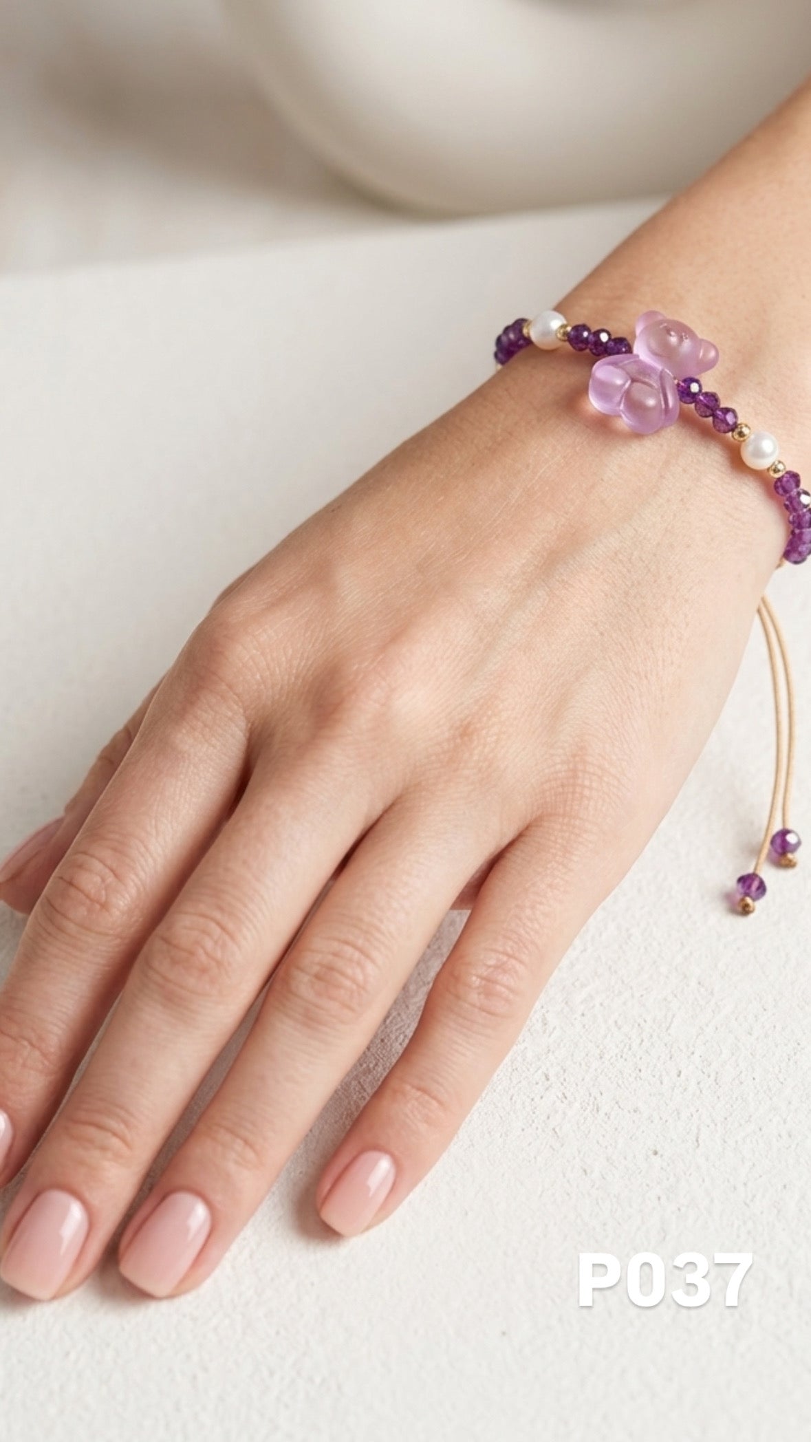 Pulsera osito morado