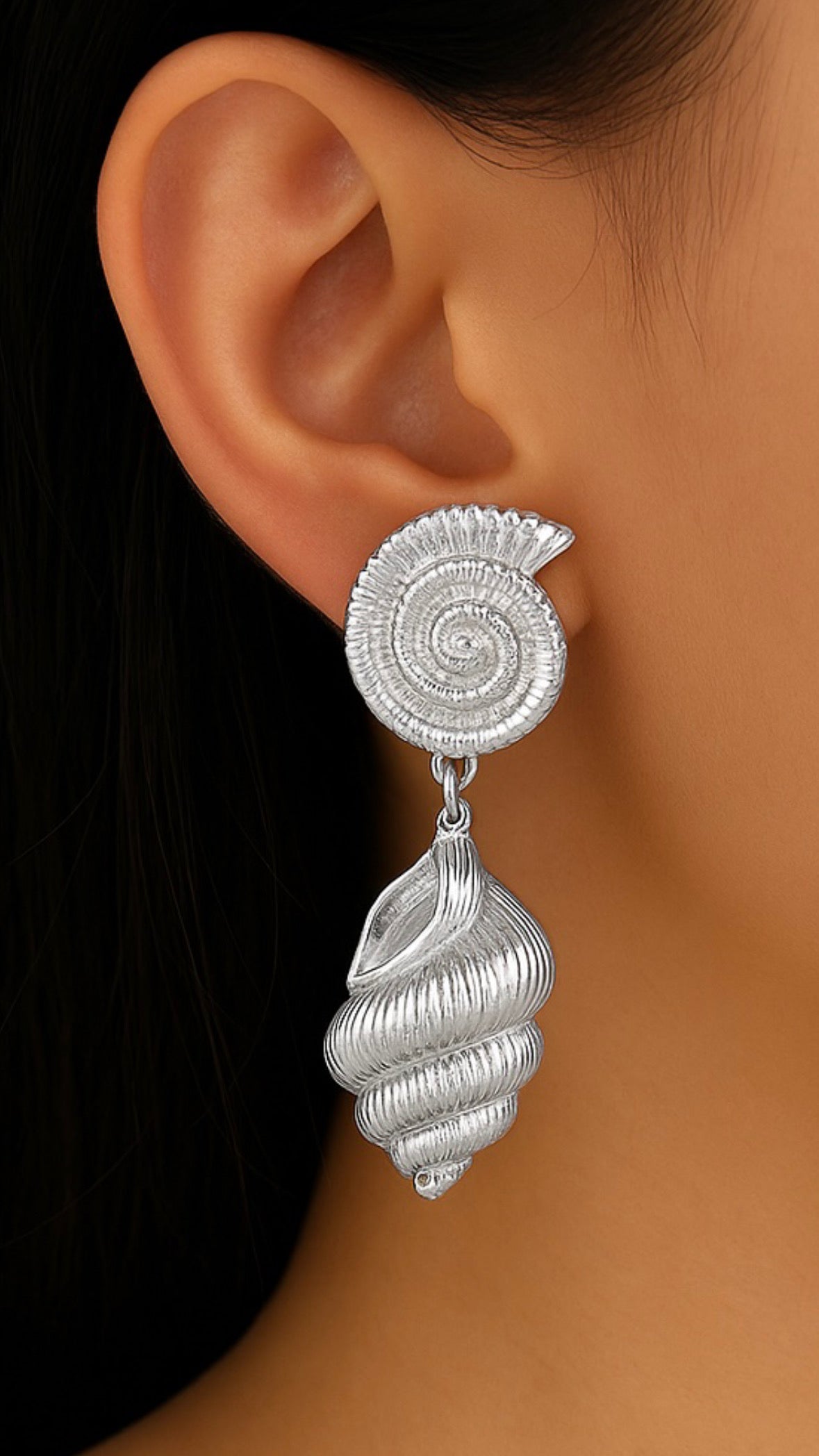 Aretes XL Doble Caracol