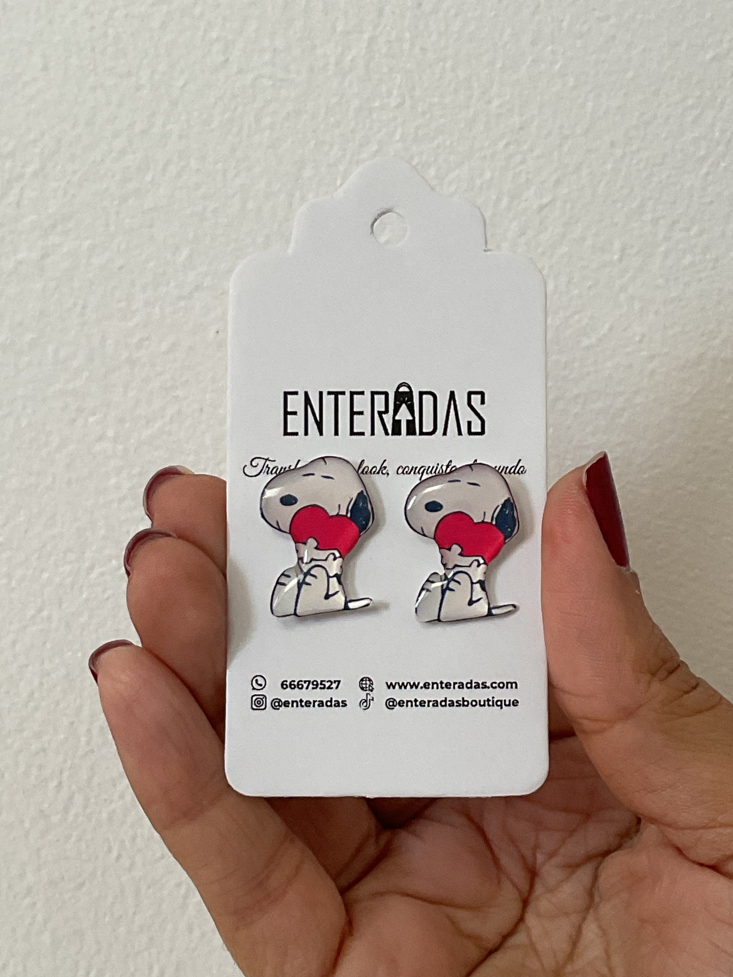 Aretes de Snoopy