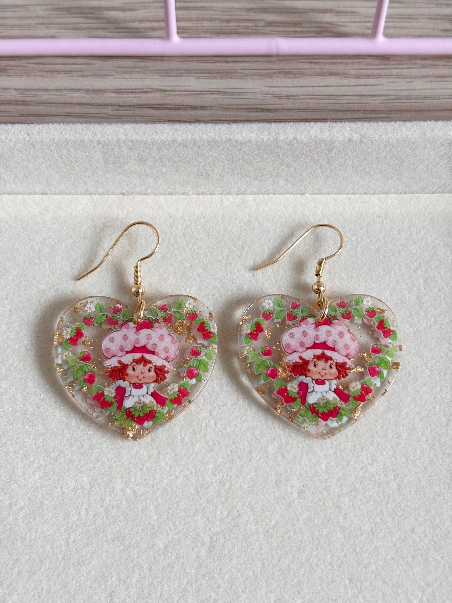 Aretes corazón Rosita fresita