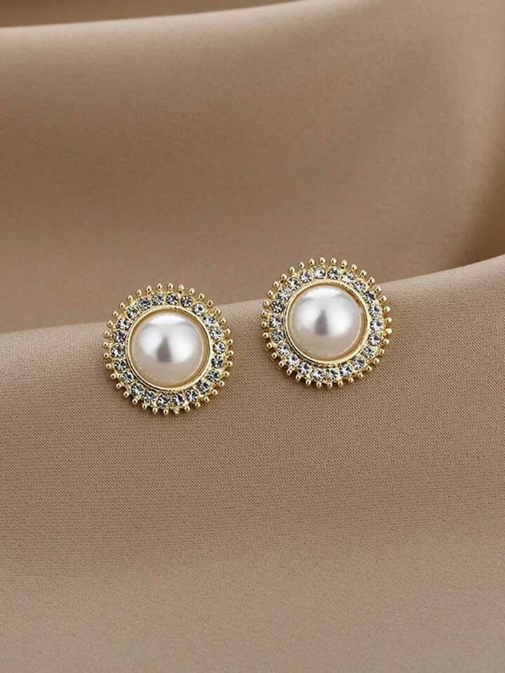 Aretes perla vintage