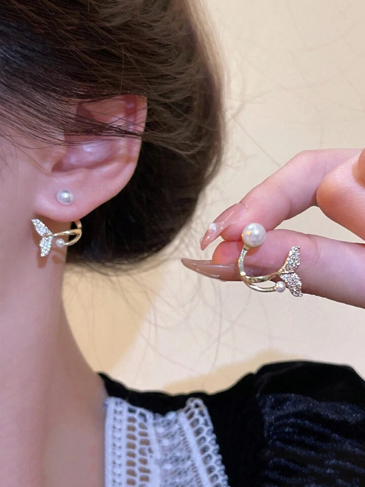 Aretes cola de sirena