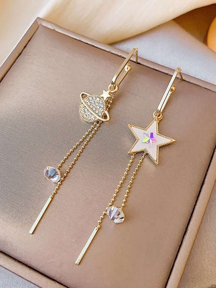Aretes Saturno y estrella