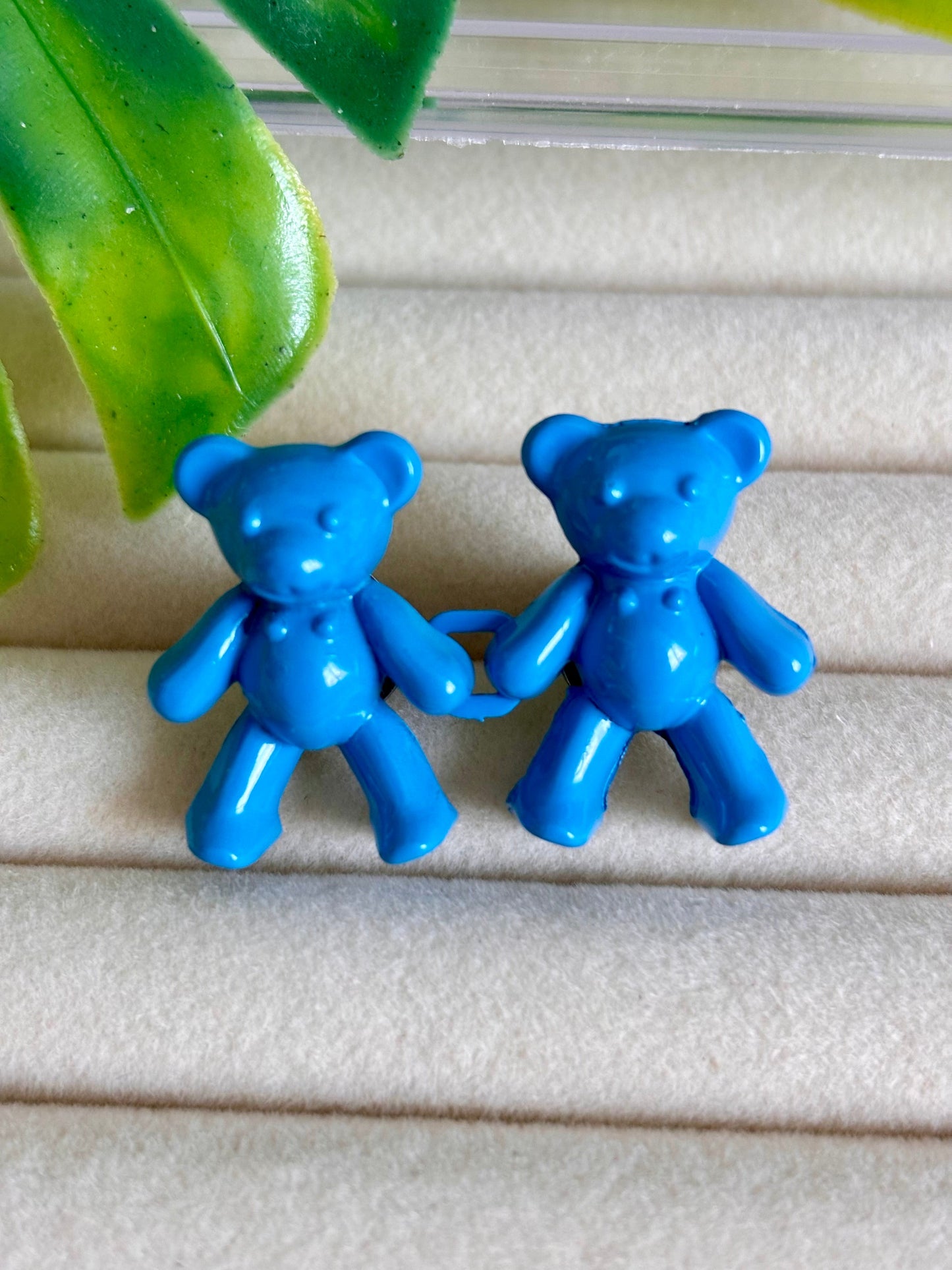 2 Piezas prendedor osito azul