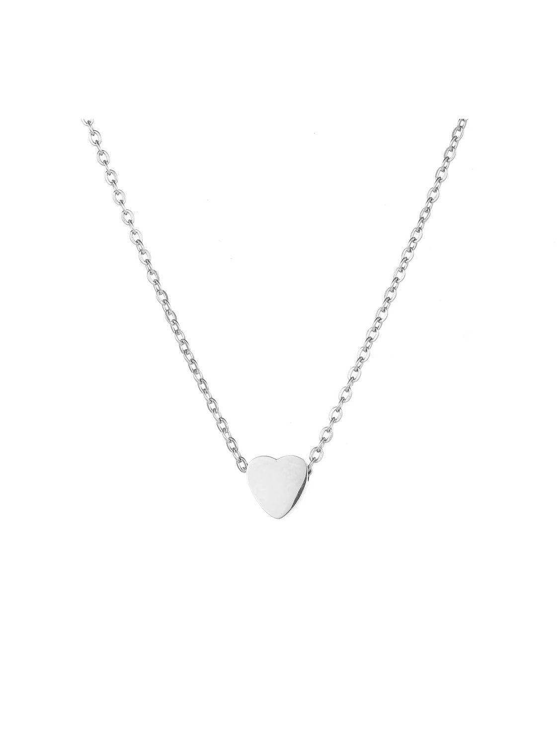 Collar corazon acero inoxidable
