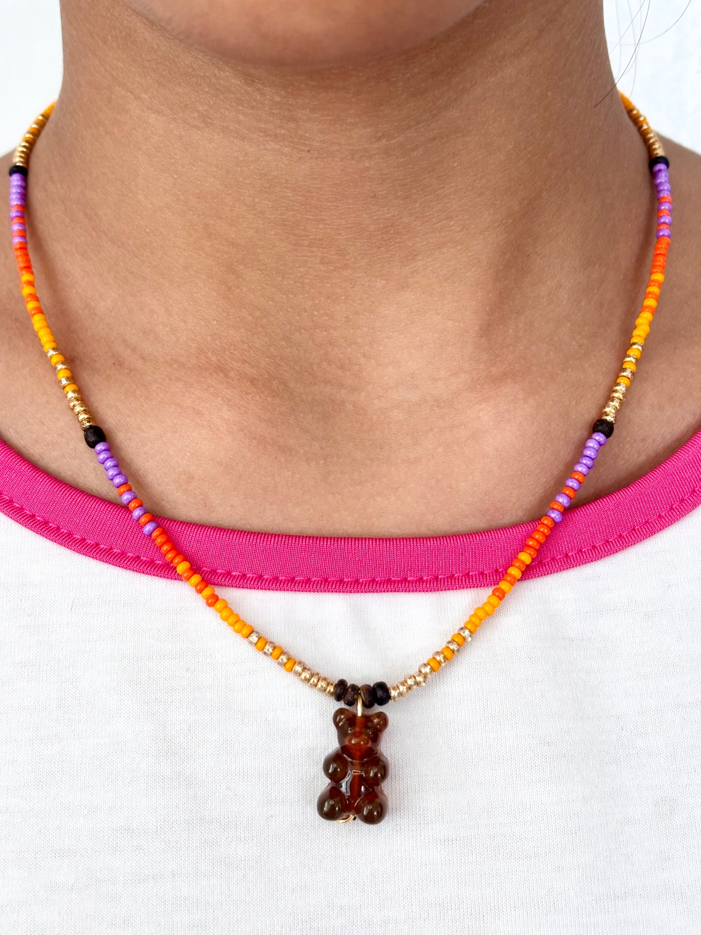 Collar Osito Vintage