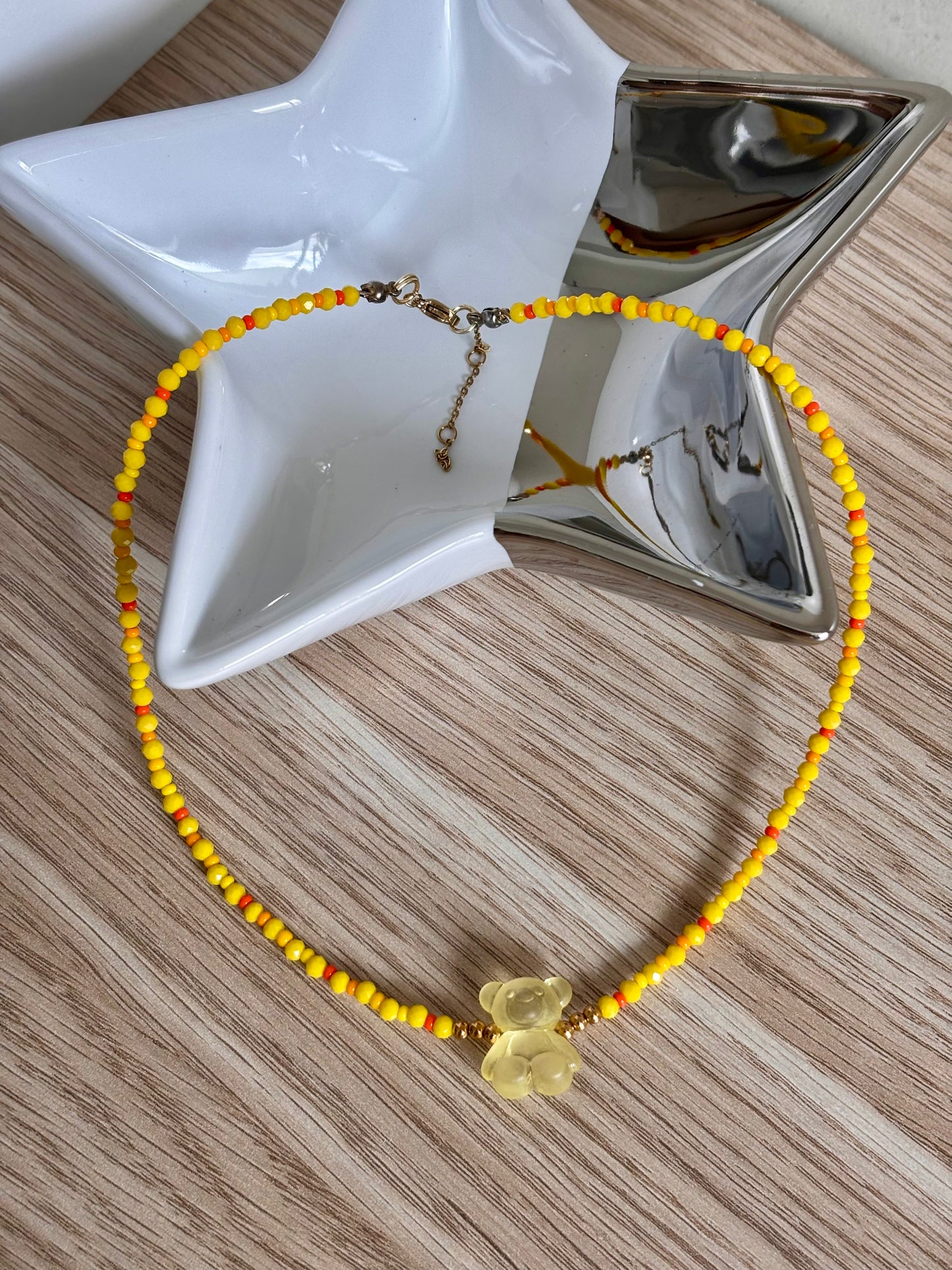 Collar amarillo osito