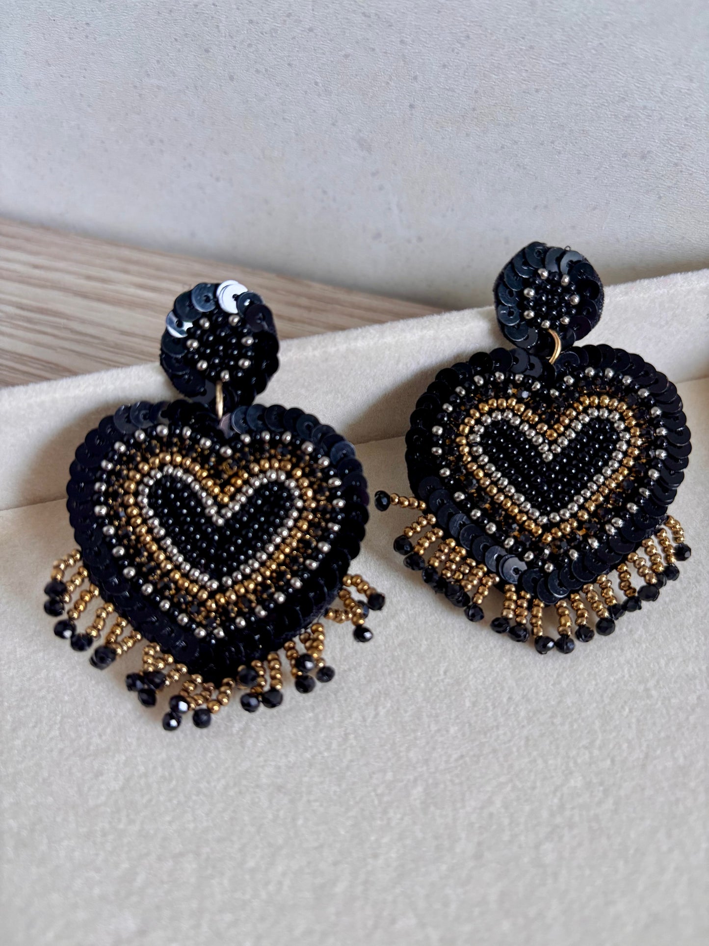 Aretes XL Corazón glam