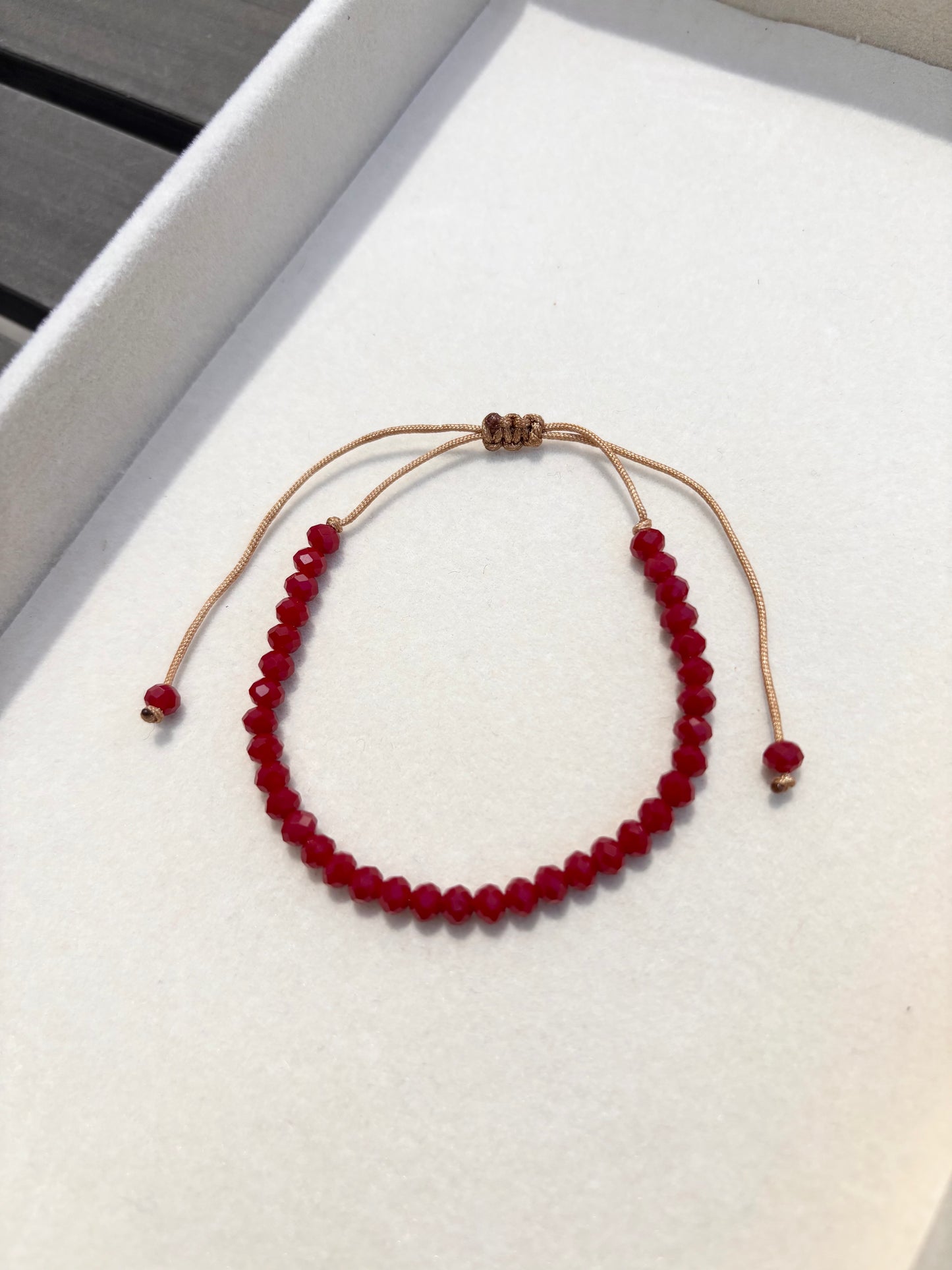 Pulsera roja pasión