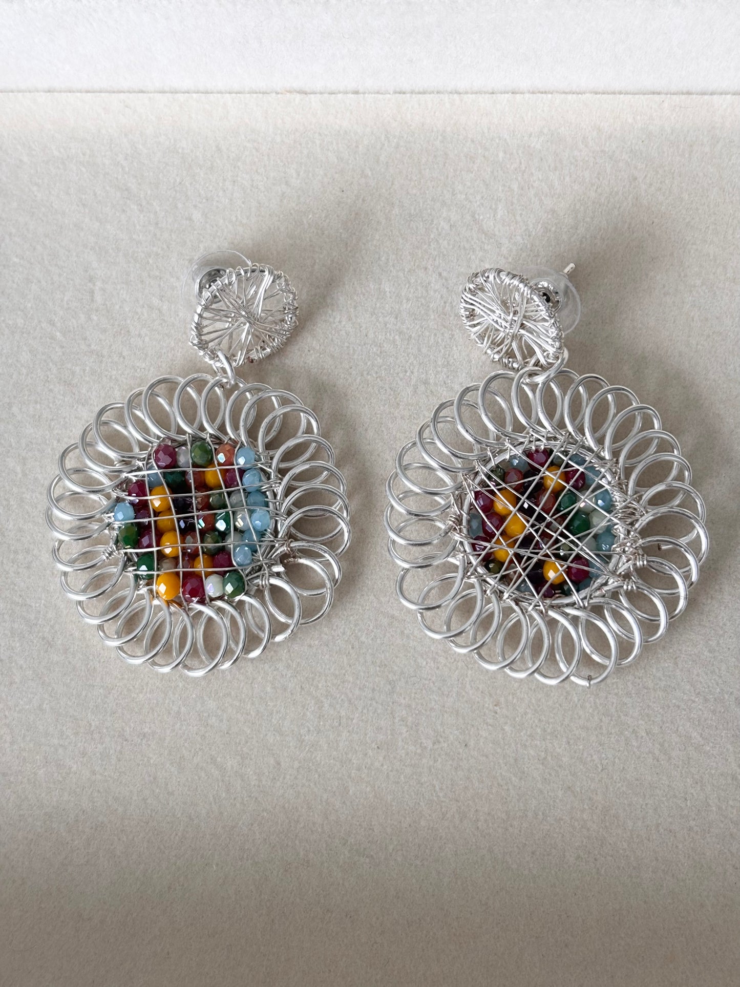 Aretes XL Cristales colores