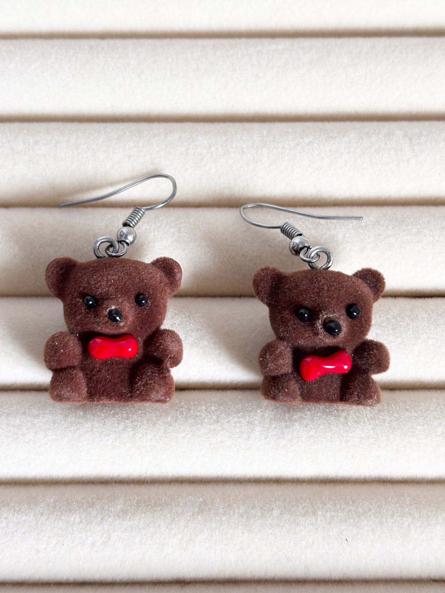 Aretes osito lazo
