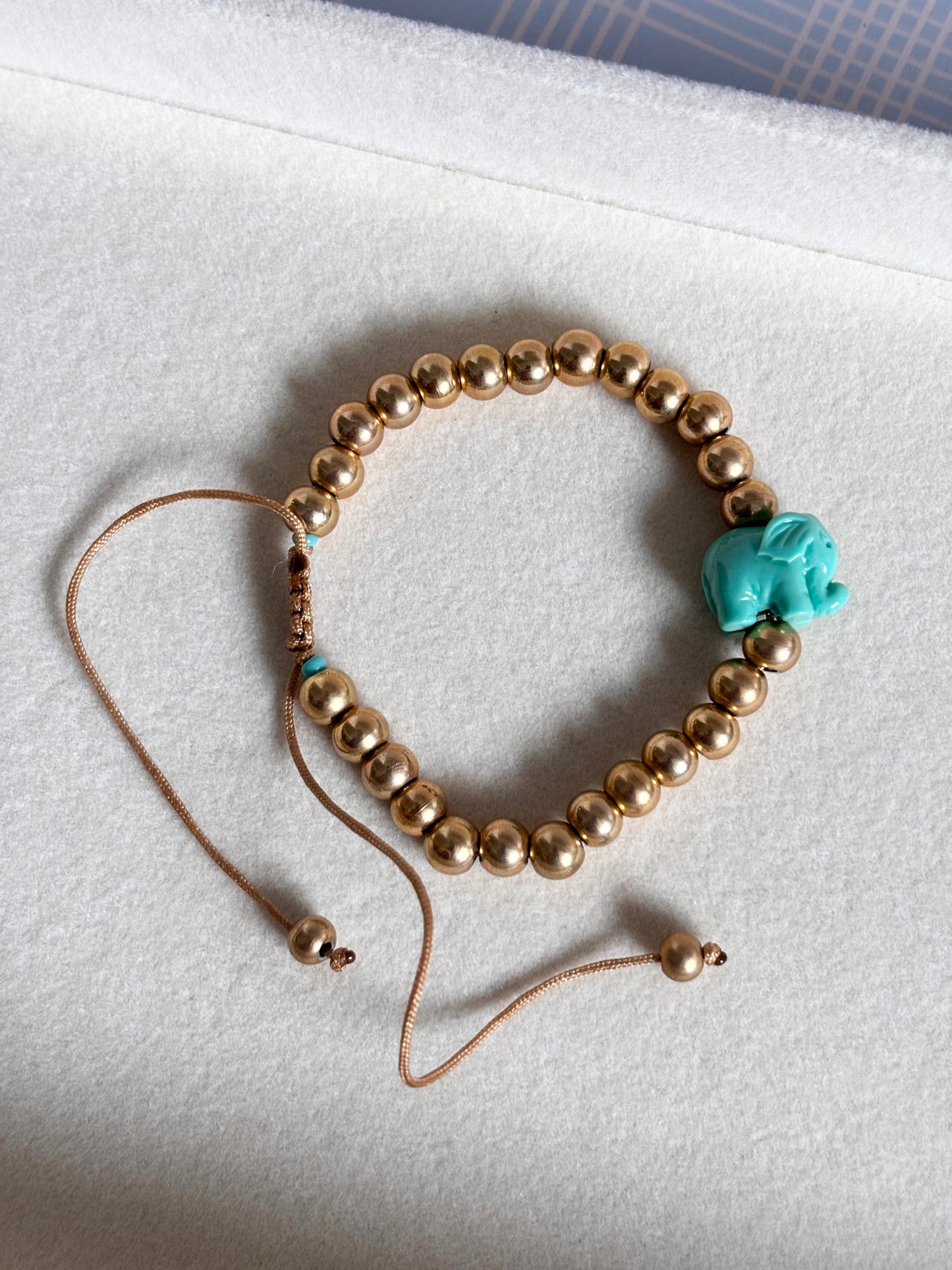 Pulsera elefante turquesa