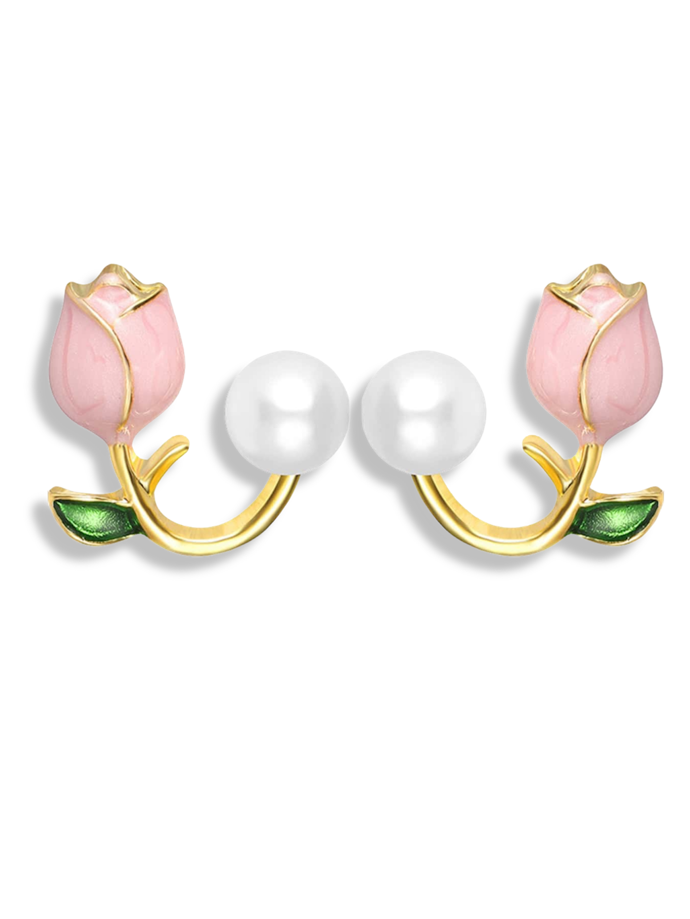 Aretes Tulipan Rosa
