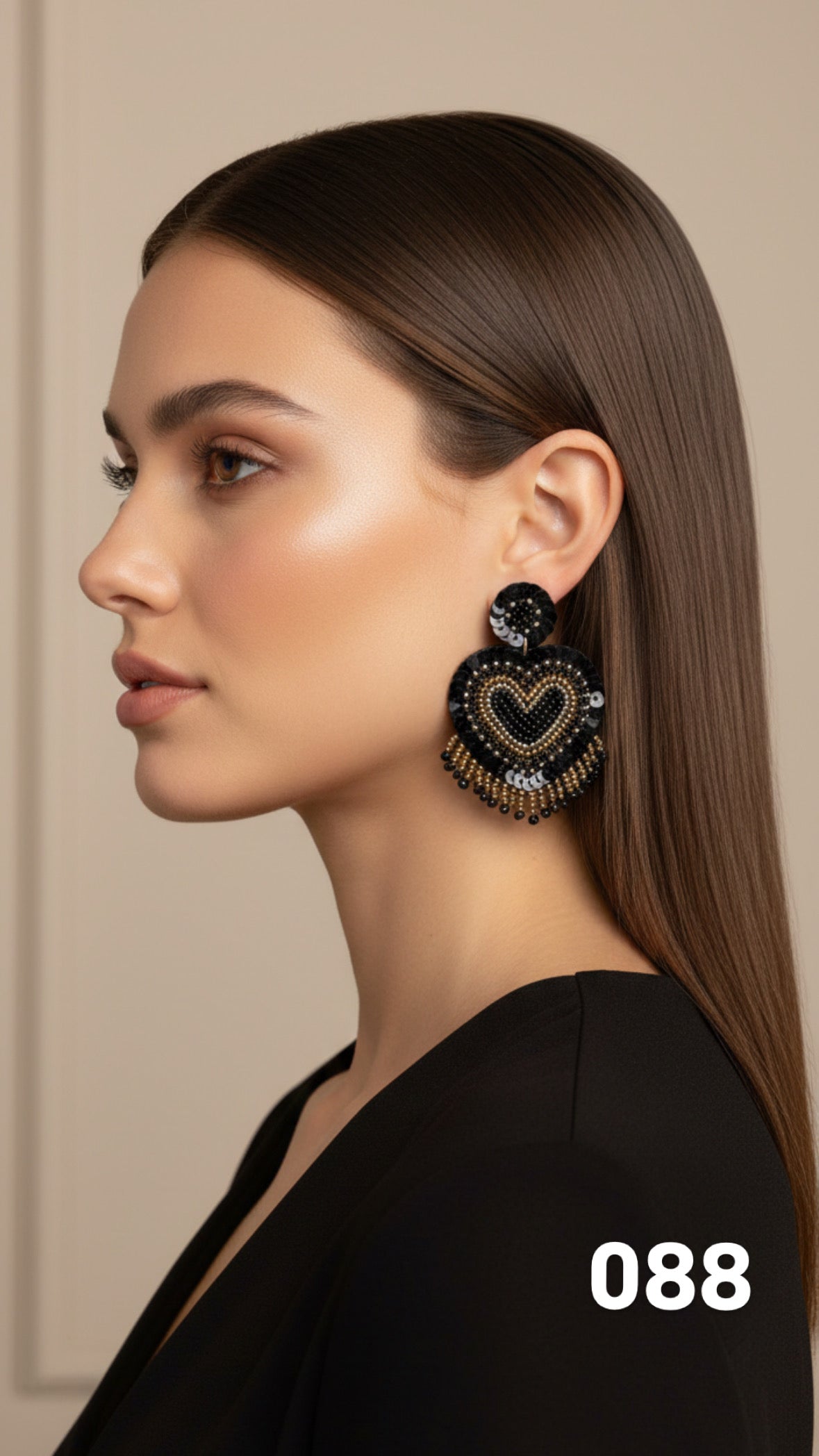 Aretes XL Corazón glam