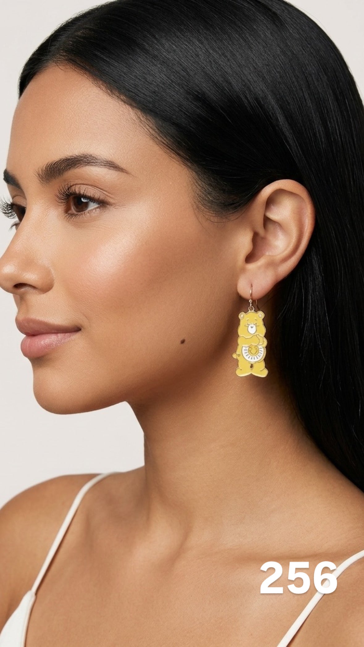 Aretes osito cariñoso amarillo