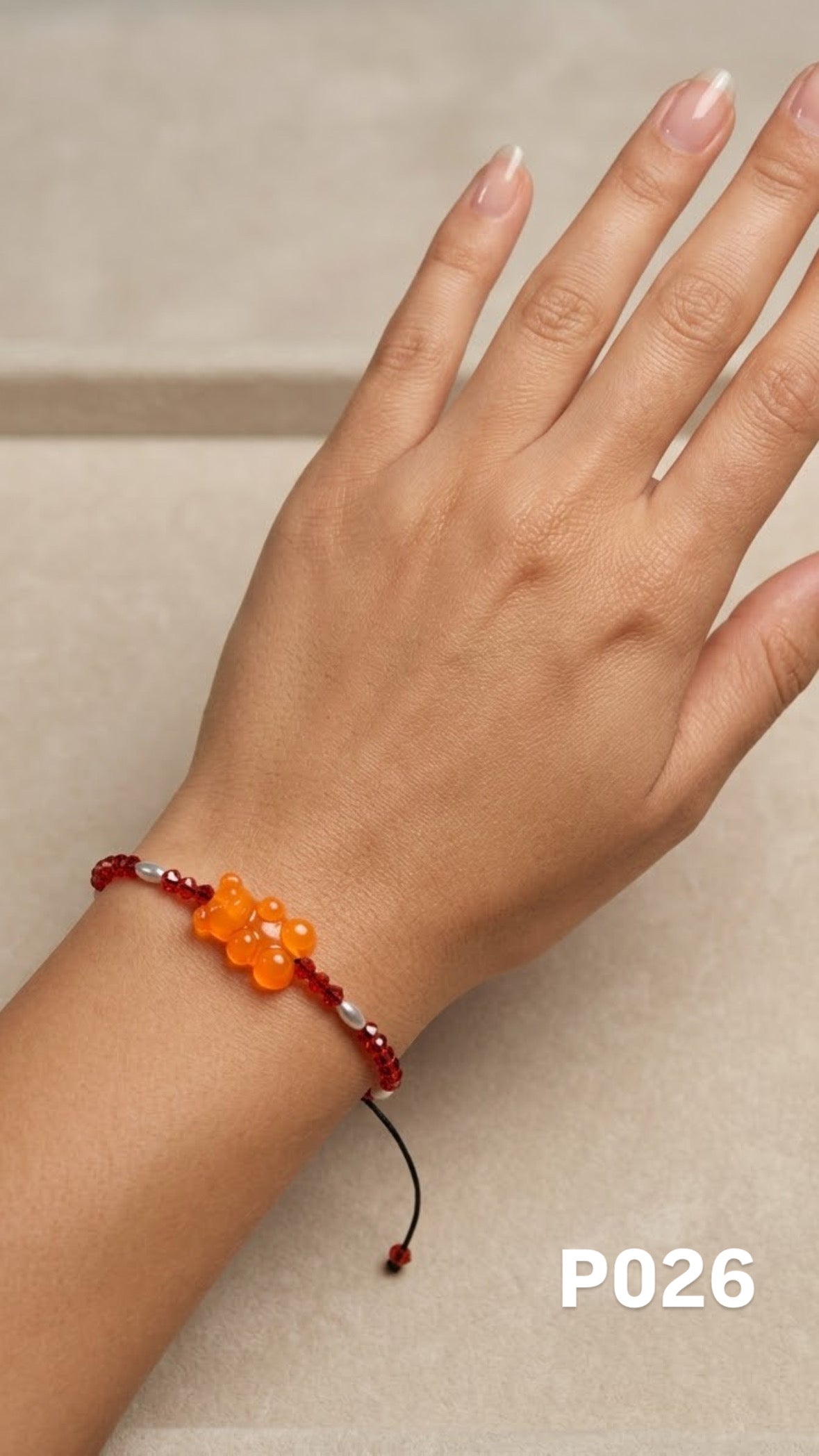 Pulsera osito naranja