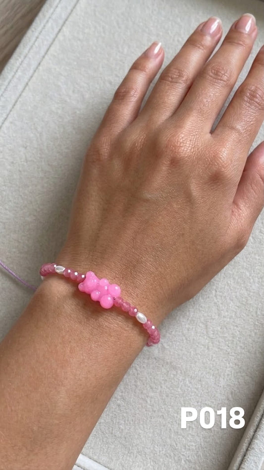 Pulsera osito rosa