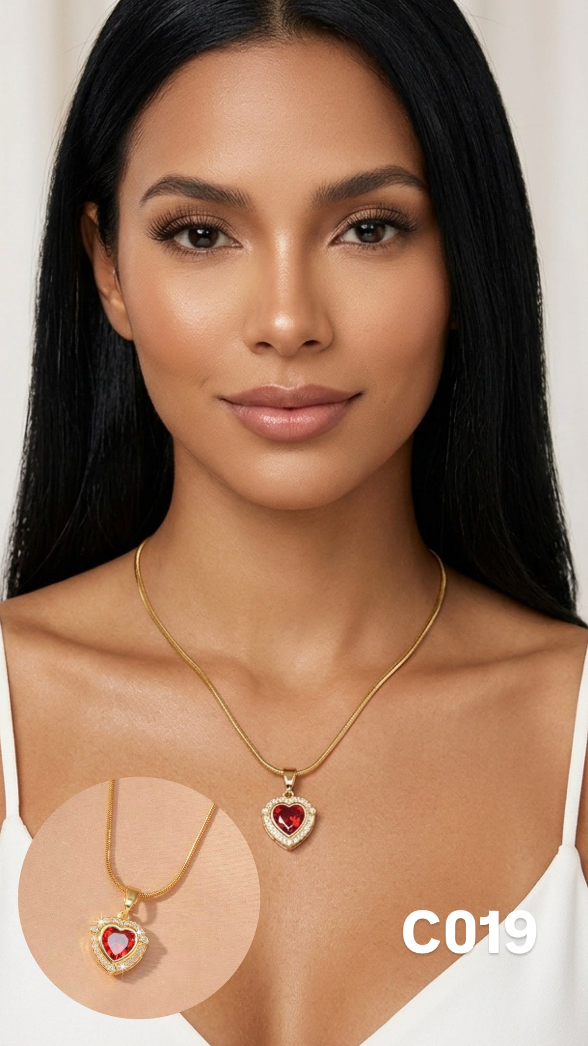 Collar corazón valiente