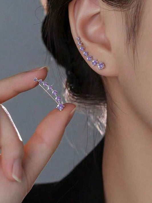 Aretes renacer violeta