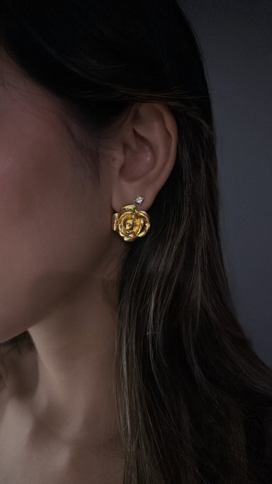 Aretes flor vintage