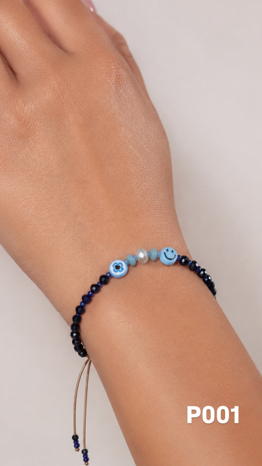 Pulsera carita celeste