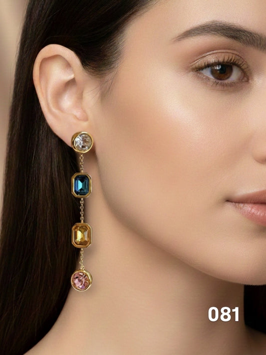 Aretes colores glamoroso