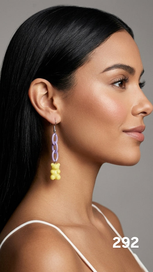 Aretes osito amarillo