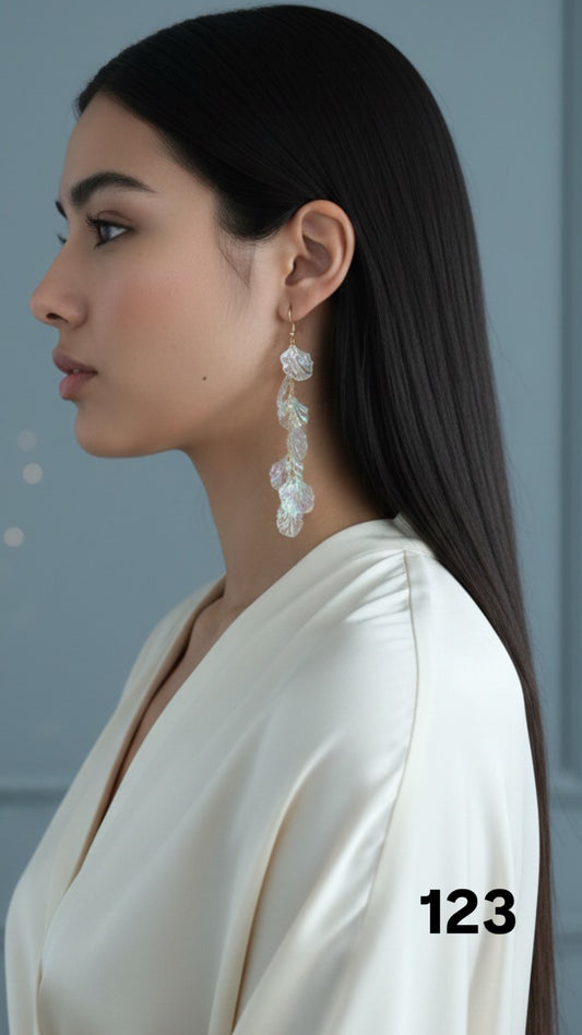 Aretes conchitas traslucidas