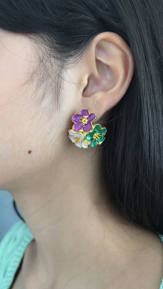 Aretes jardín de amores