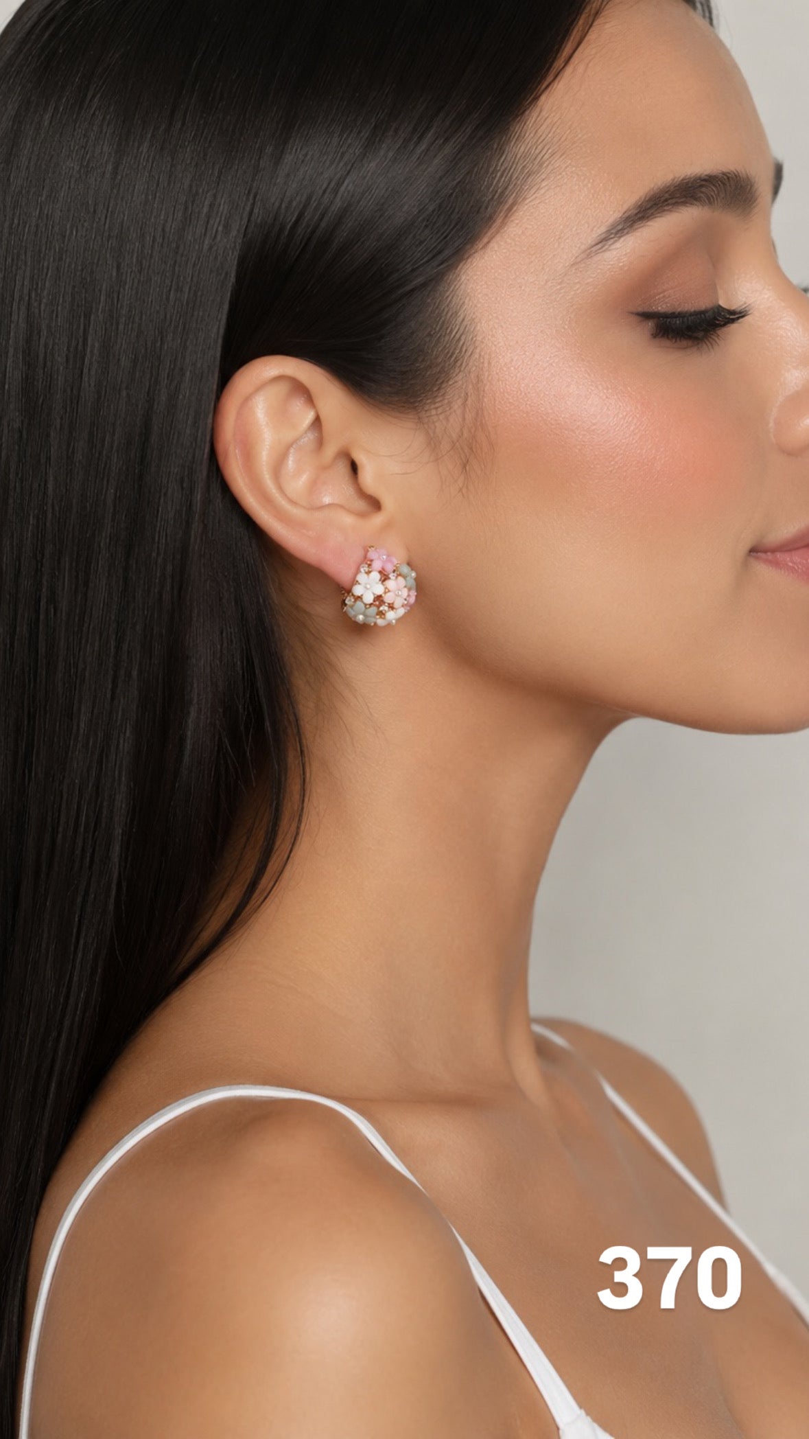 Argollas canasta de flores