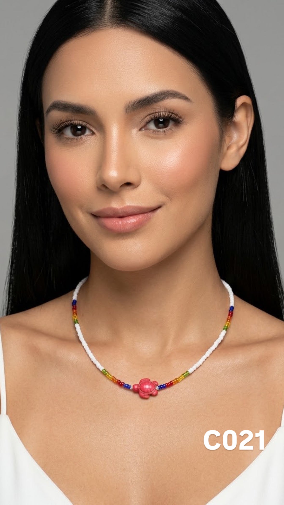 Collar tortuga rojo