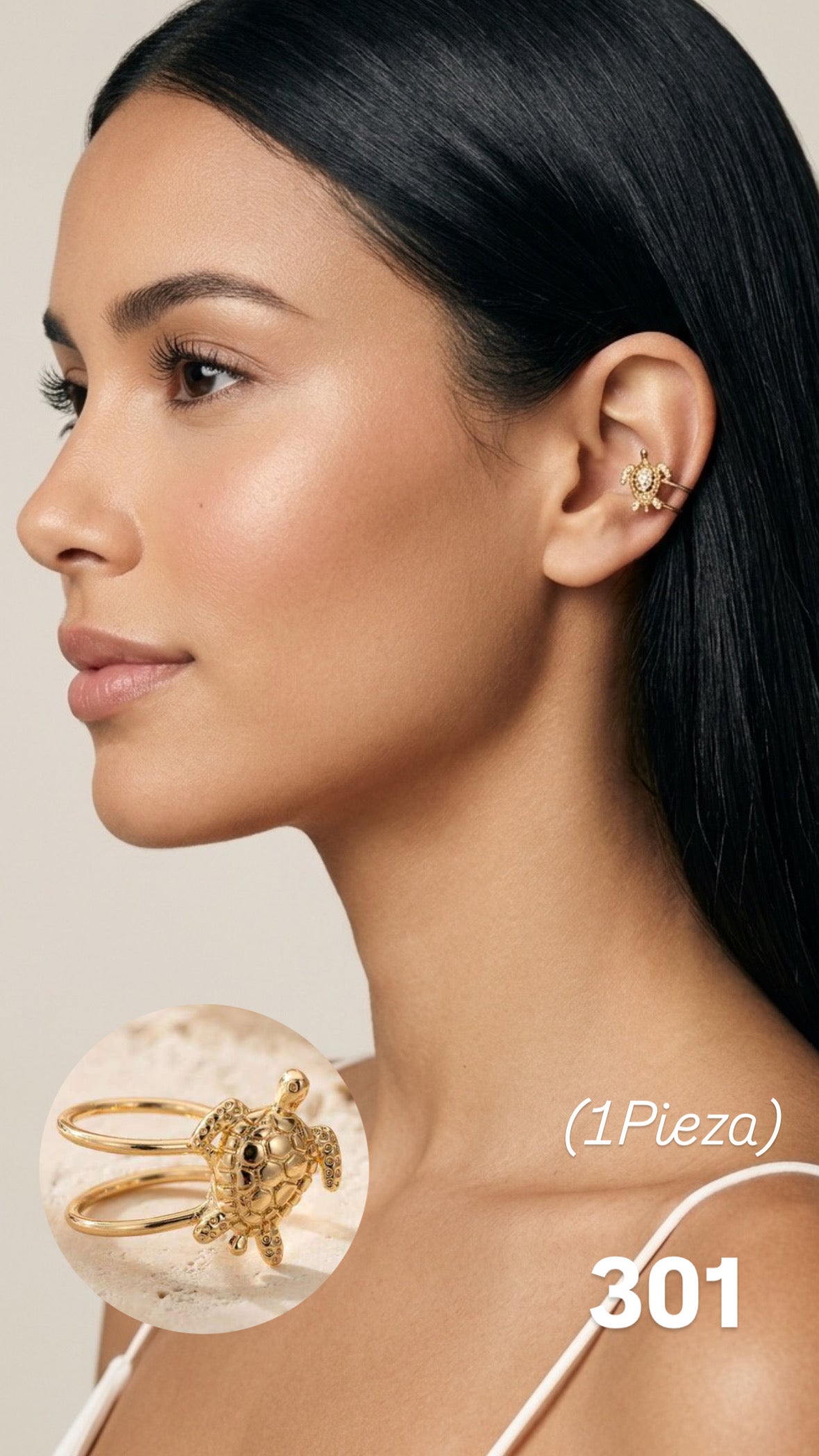 Ear cuff tortuga