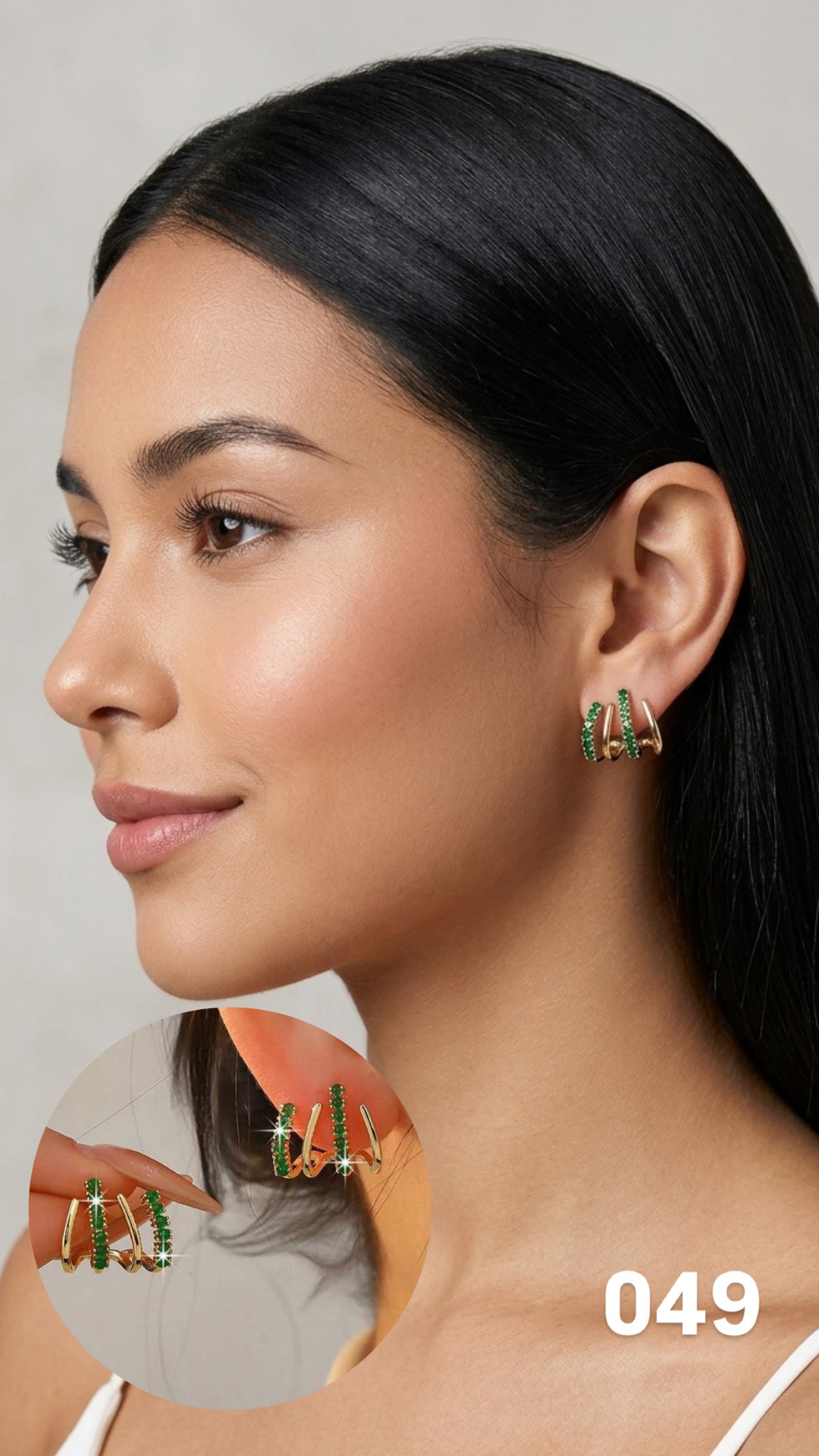 Aretes luzia verde