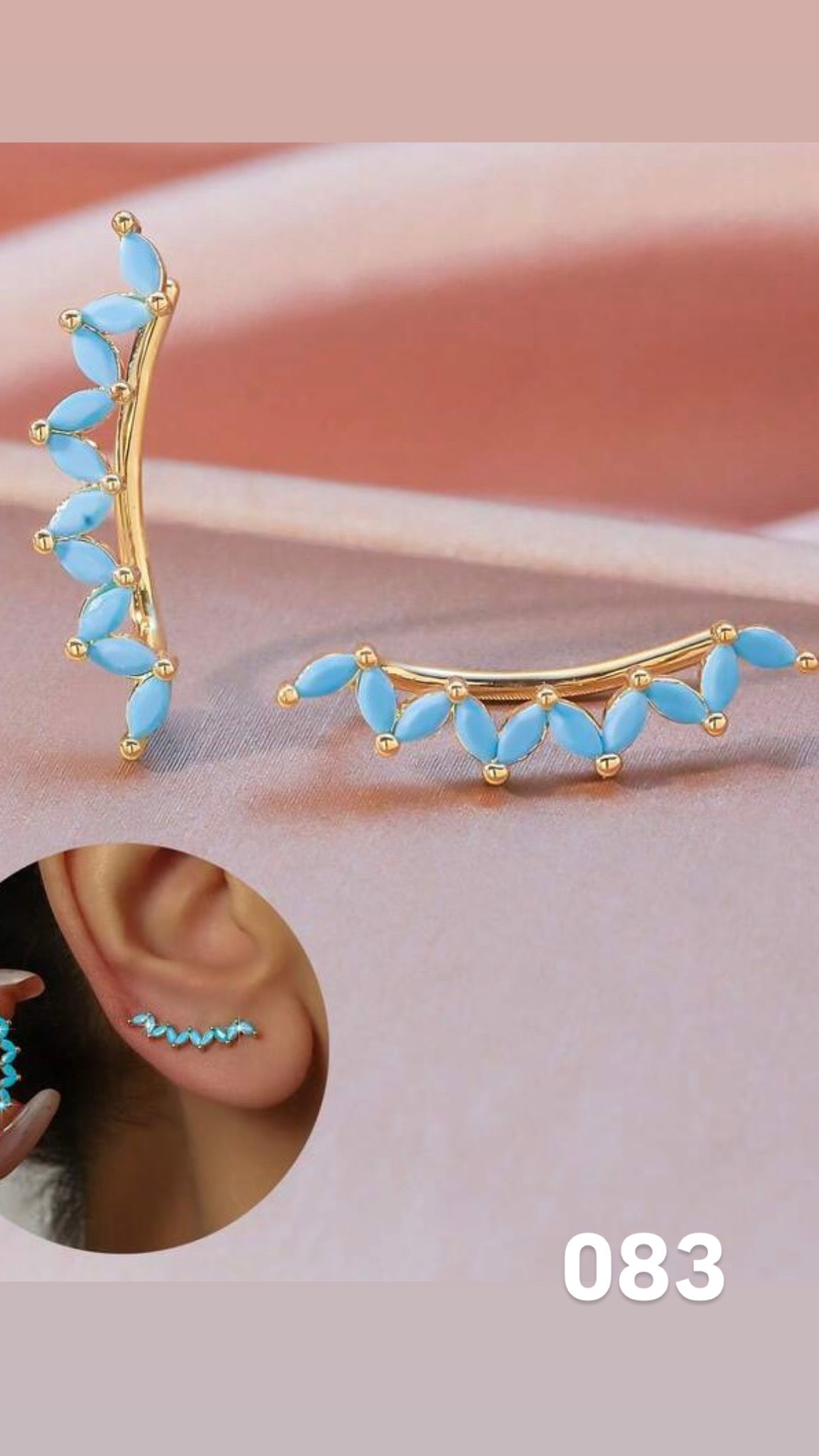 Aretes renacer turquesa