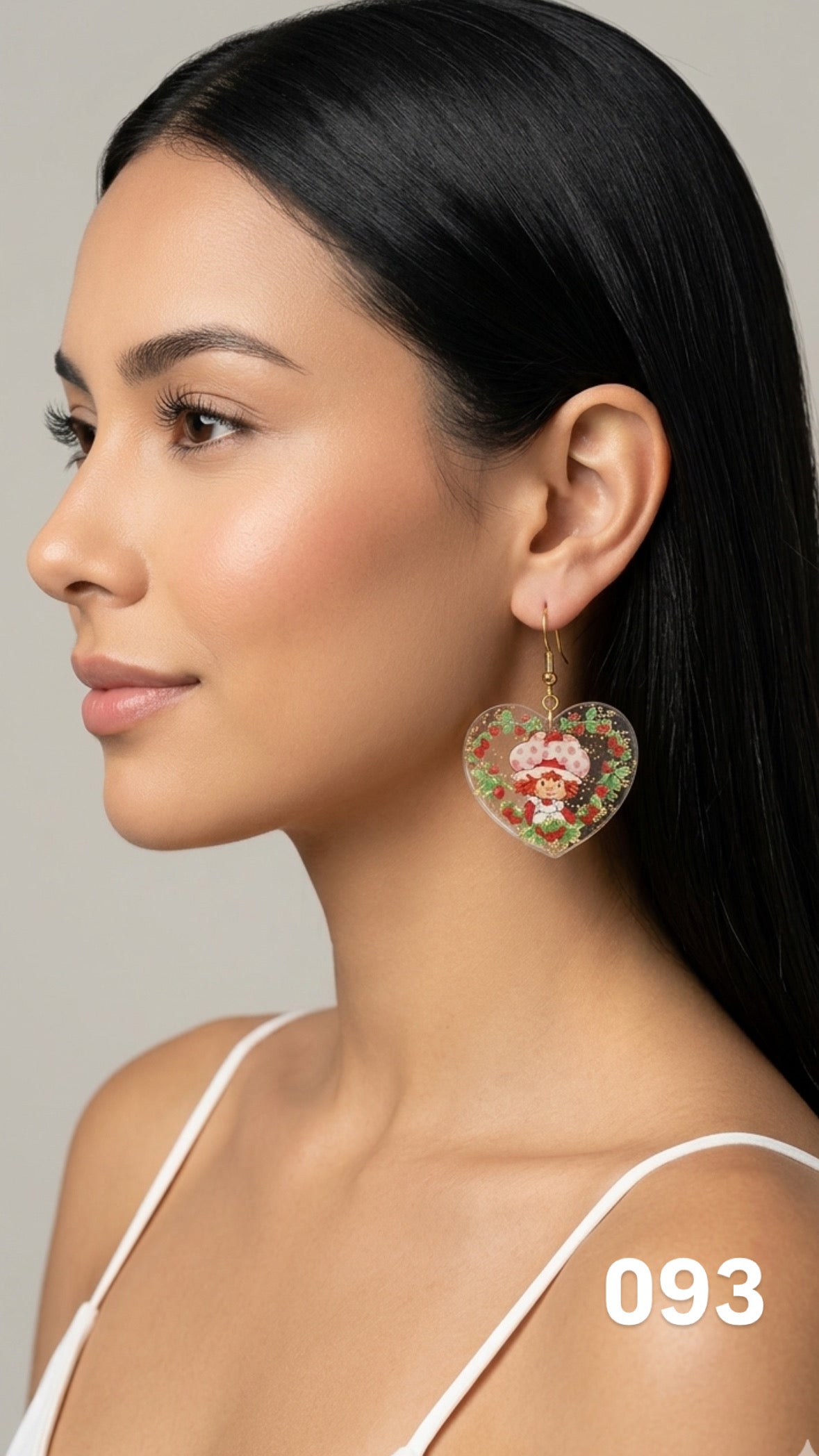 Aretes corazón Rosita fresita