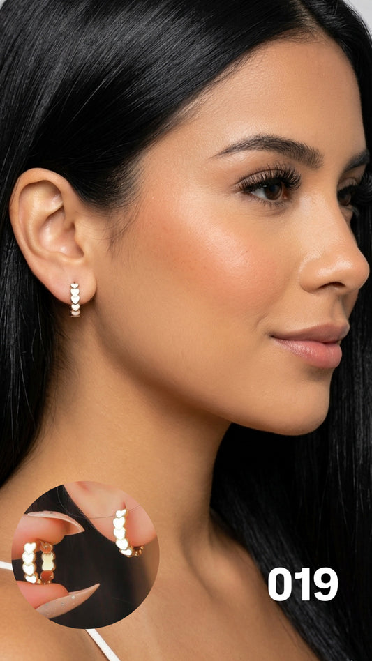 Argollas corazones blanco