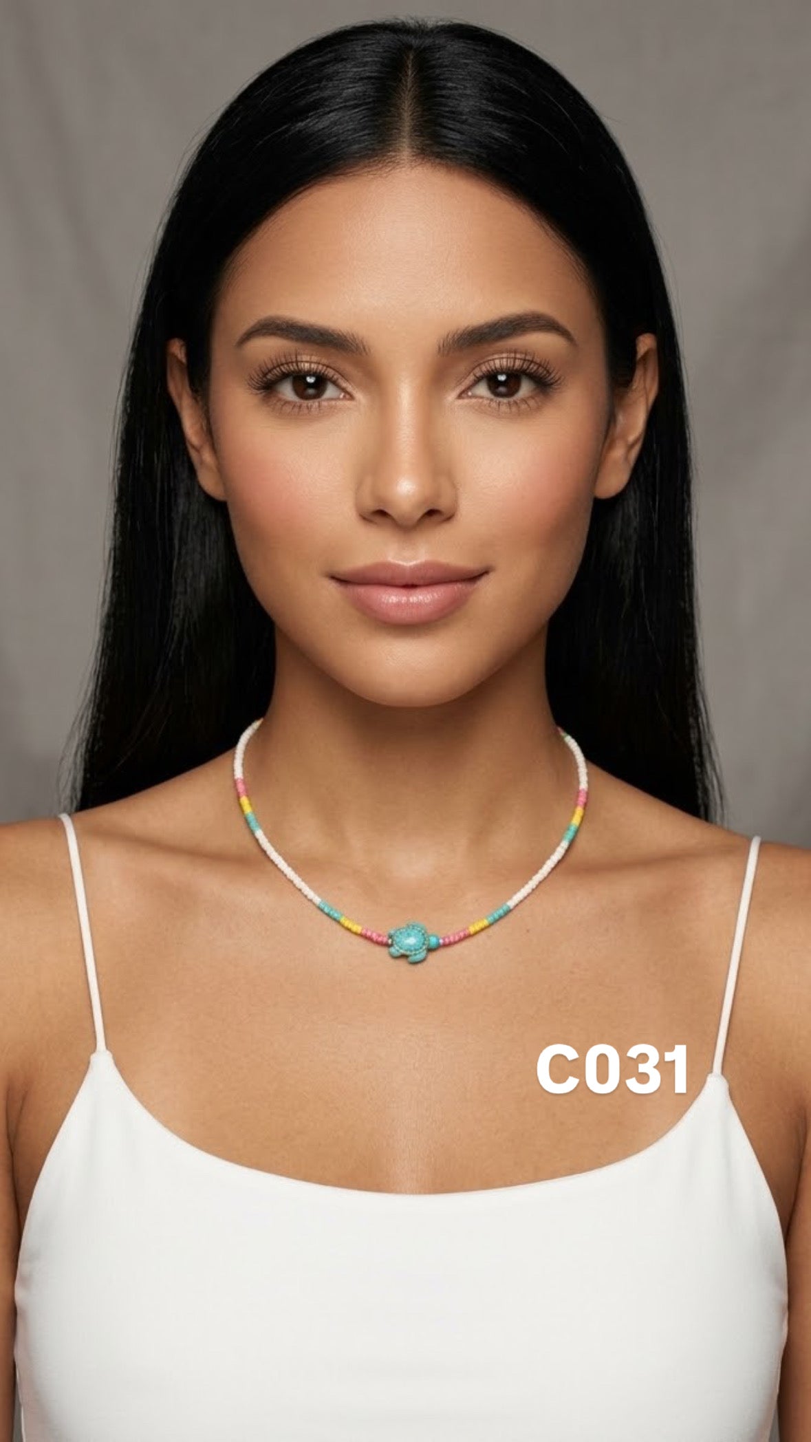 Collar tortuga turquesa