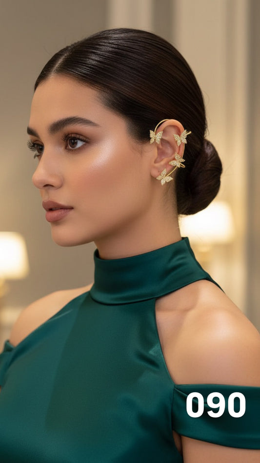 Cuff mariposas dorado