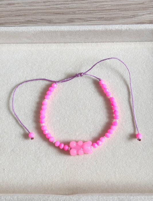 Pulsera osito rosa