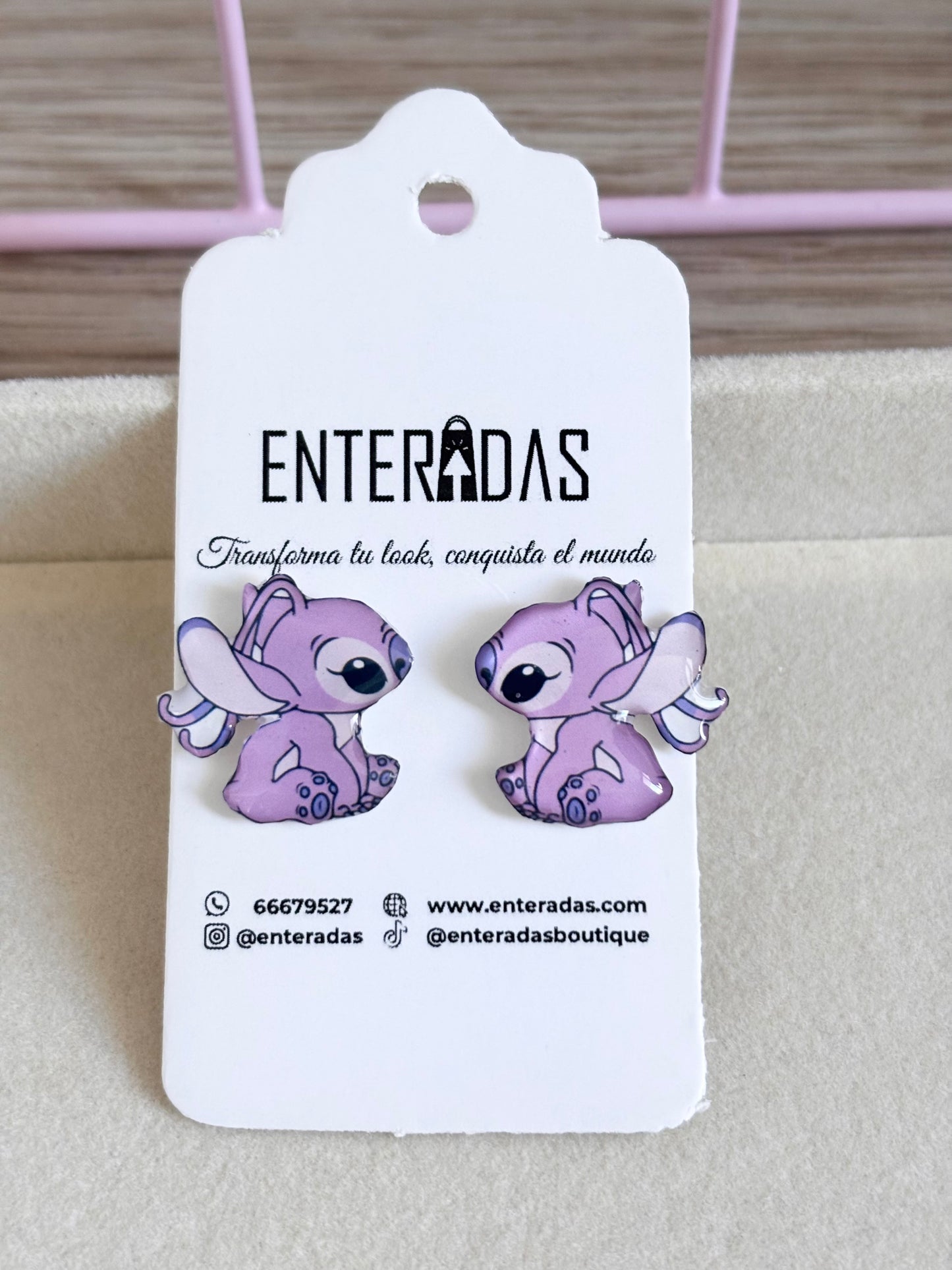 Aretes Angel de Stitch