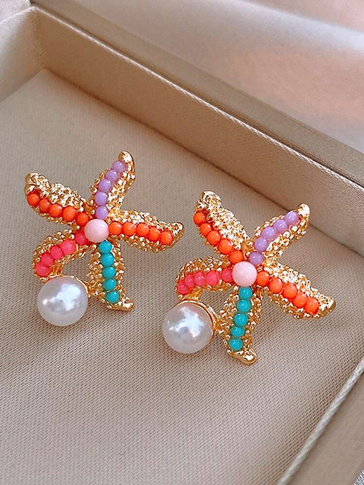 Aretes estrella de mar colores