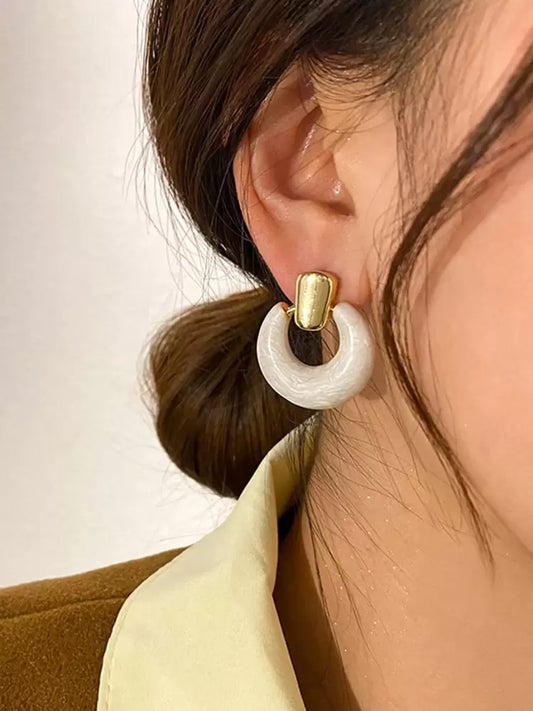 Aretes nacarado vintage